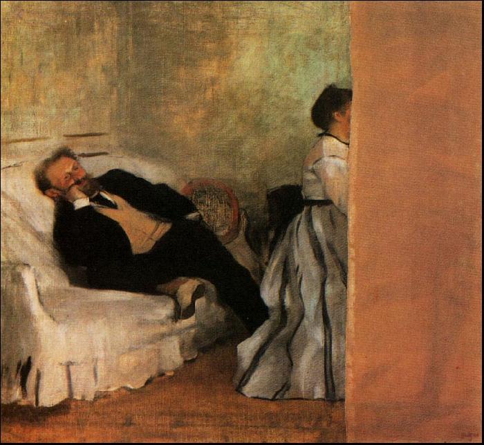 Edgar Degas Mr Mrs Edouard Manet Norge oil painting art